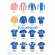 Oldham Athletic FC Retro Shirts Wall Art Print